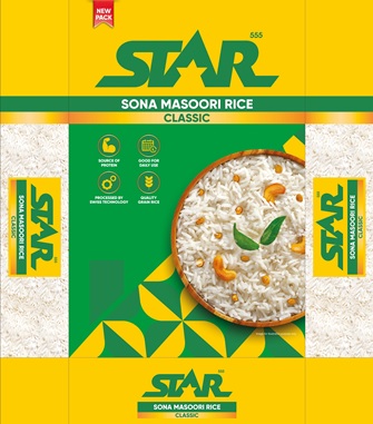 Star 555 Sona Masoorie Rice Device mark 6367579 Trademark