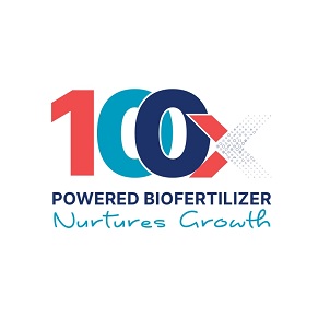 100x Powered Biofertilizer Nurtures Growth (wordmark) Device mark 6373491 Trademark