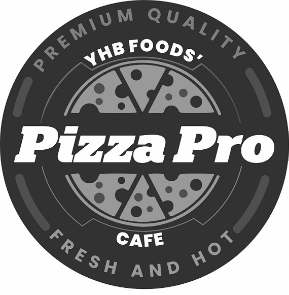 Premium Quality Yhb Foods' Pizza Pro Cafe Fresh And Hot Device mark 6375324 Trademark