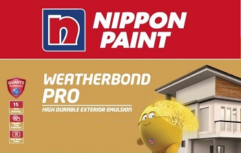 Nippon Paint Weatherbond Pro High Durable Exterior Emulsion Quartz Technology Device mark 6377946 Trademark