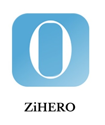 Consists Of The Word "zihero" Along With The Image Of The "0" In A Blue Colour Surrounded By The Image Of Square Device mark 6383485 Trademark