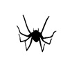 Spider With Device An Image Of Black Spider Device mark 6391655 Trademark