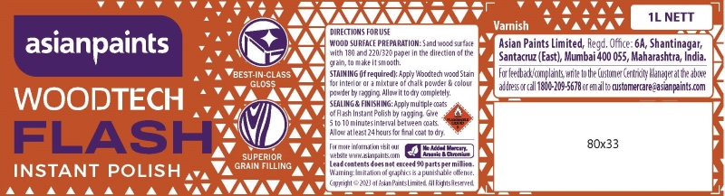 Asian Paints Woodtech Flash Device mark 6414517 Trademark