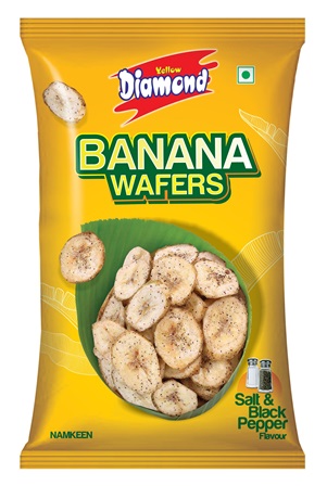 Yellow Diamond Banana Wafers Device mark 6415812 Trademark