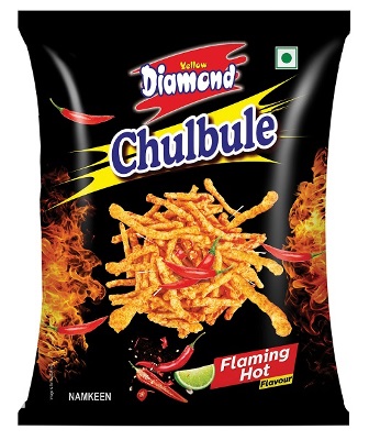 Yellow Diamond Chulbule Flaming Hot Device mark 6415833 Trademark