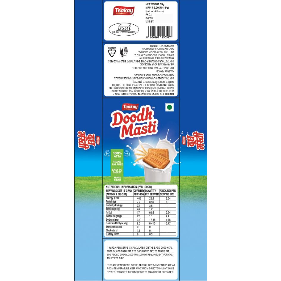 Teakay Doodh Masti Device mark 6415899 Trademark