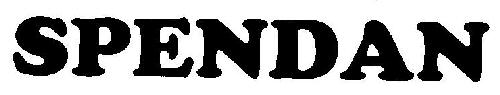 Spendan (word Mark) Device mark 2648228 Trademark