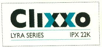 Clixxo Lyra Series Ipx 22k (logo) Device mark 2659873 Trademark