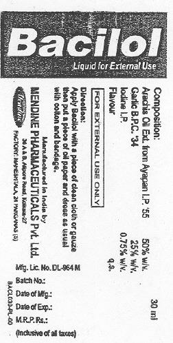 Bacilol (label) Device mark 2221859 Trademark