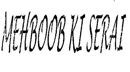Mehboob Ki Serai (device) Device mark 2390139 Trademark