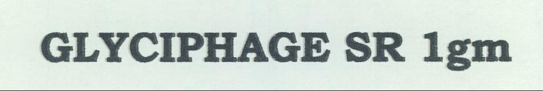 Glyciphage Sr 1gm Device mark 2173110 Trademark