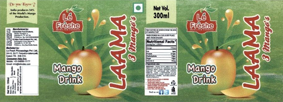 Le Freshe Laama 3 Mango's Device mark 2462842 Trademark