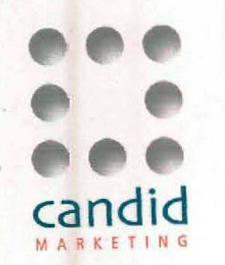 Candid Marketing (label) Device mark 2104652 Trademark
