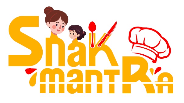 Snakmantra Along With The Design Representing Mother, Child, Cutlery, And Chef Cap Device mark 6439657 Trademark