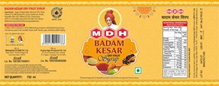 Mdh Badam Kesar Syrup Device mark 6445298 Trademark