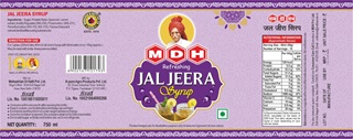 Mdh Jal Jeera Syrup Device mark 6445300 Trademark