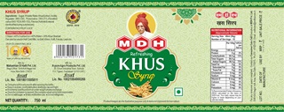 Mdh Khus Syrup Device mark 6445338 Trademark