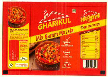 Gharrkul Mix Garam Masala Device mark 2951692 Trademark