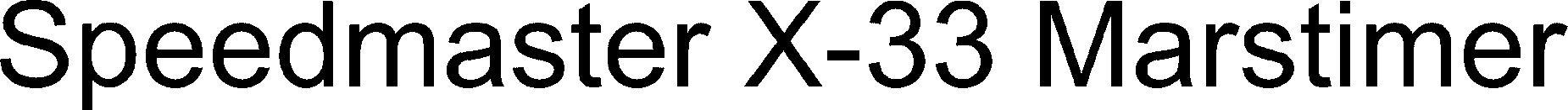 Speedmaster X-33 Marstimer Device mark 4535747 Trademark
