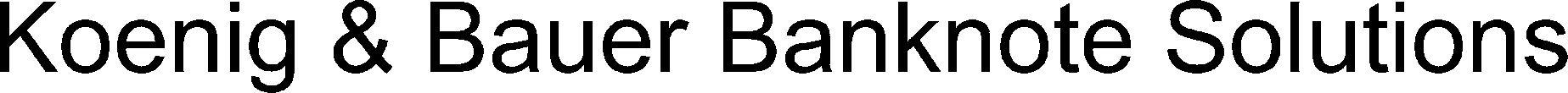 Koenig & Bauer Banknote Solutions Device mark 4535238 Trademark