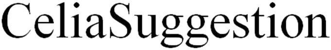 Celiasuggestion Device mark 4534240 Trademark