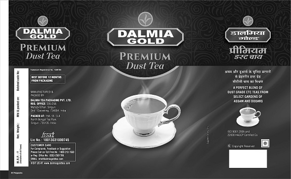 Dalmia Gold Premium Dust Tea Device mark 6453225 Trademark