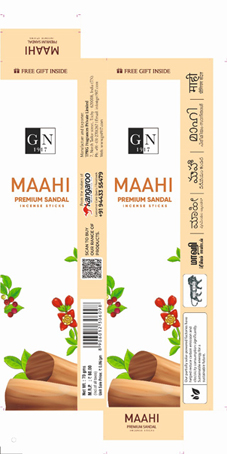 Maahi Sandal Incense Sticks Device mark 6453898 Trademark