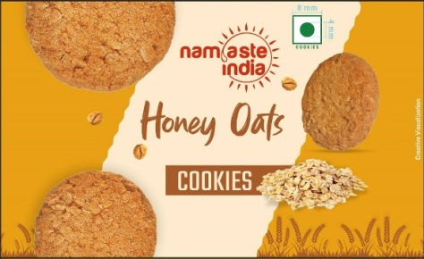 Namaste India Honey Oats Cookies Device mark 6457708 Trademark