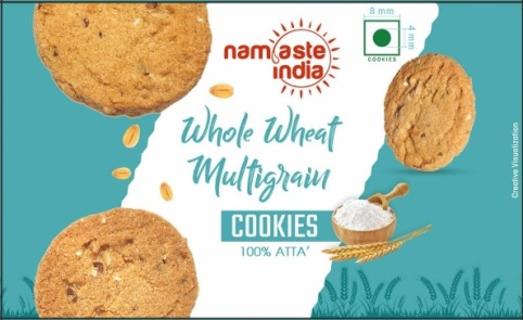 Namaste India Whole Wheat Multigrain Cookies Device mark 6457711 Trademark
