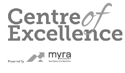 Centre Of Excellence - Powered By - Myra Academy - Your Career, Our Aspiration Device mark 6466448 Trademark
