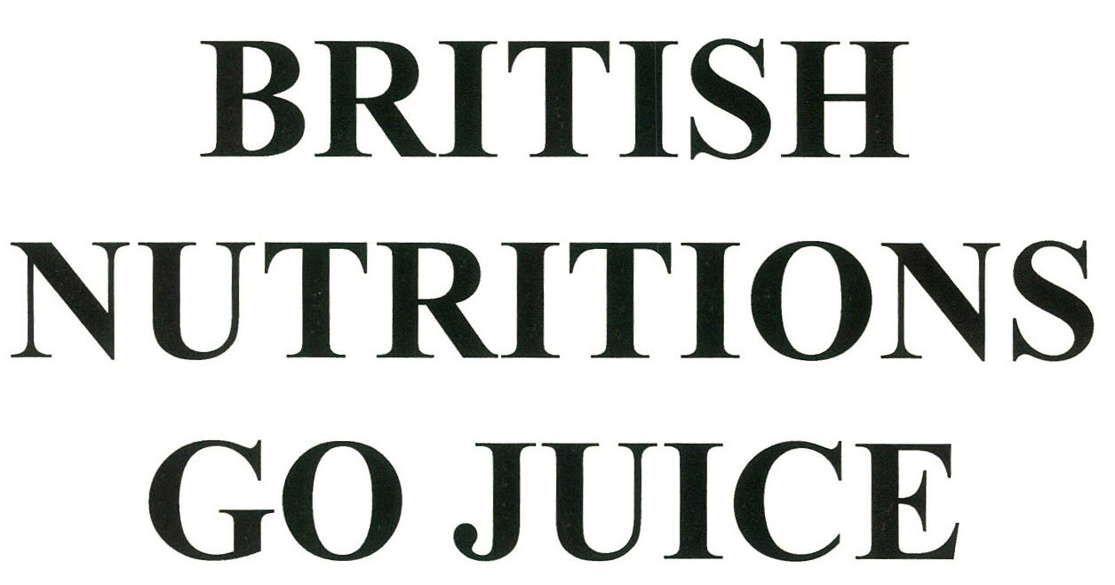 British Nutritions Go Juice Device mark 2628815 Trademark