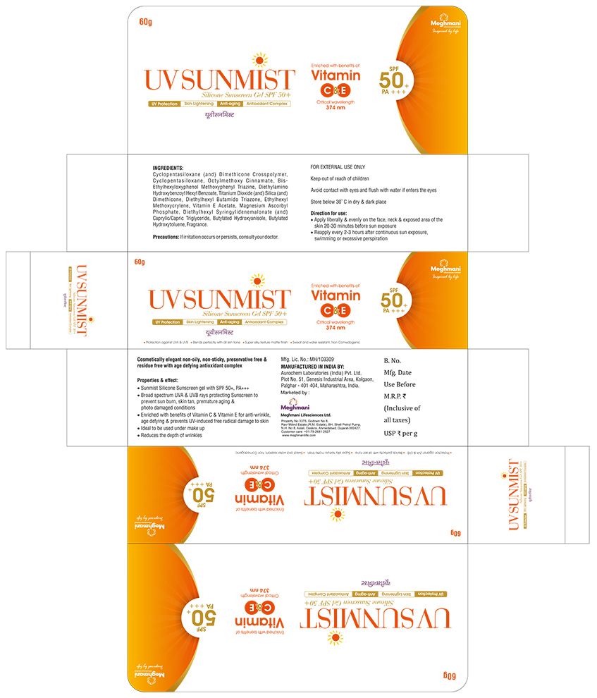 Uvsunmist (label) Device mark 6477017 Trademark