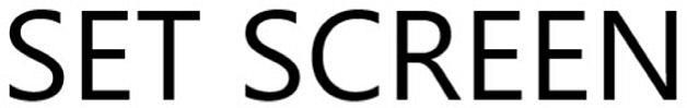 Set Screen Device mark 6274910 Trademark