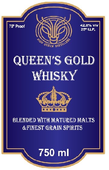 Queen’s Gold Whisky Device mark 6477762 Trademark
