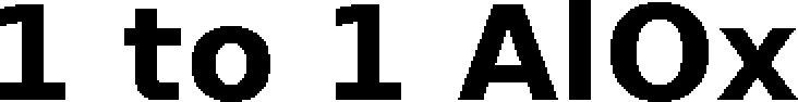 1 To 1 Alox Device mark 6251101 Trademark
