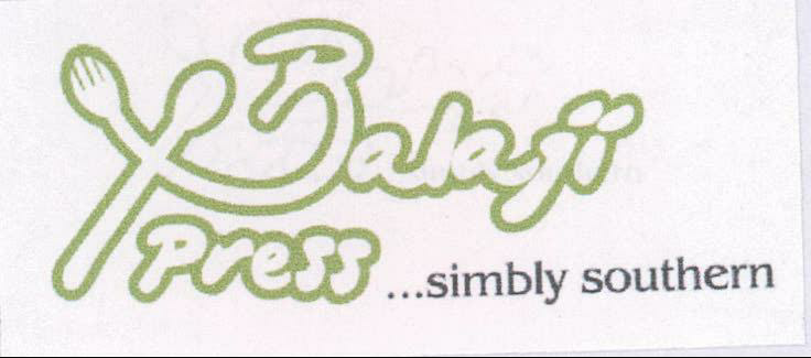 Balaji Xpress ...simbly Southern Device mark 2122727 Trademark