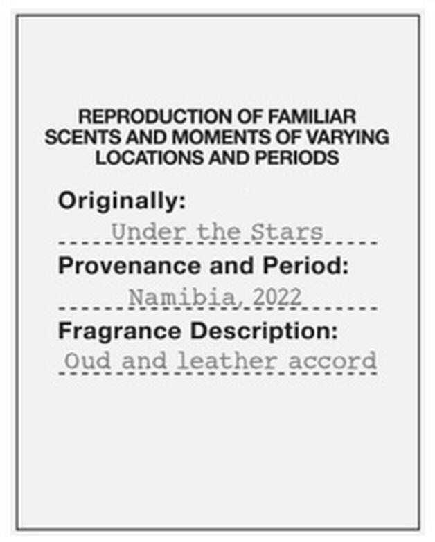 Reproduction Of Familiar Scents And Moments Of Varying Locations And Periods Device mark 6034300 Trademark