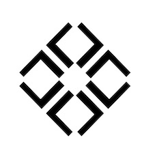 Geometrical Device Formed Of 4 Line Drawings Of Squares That Are Arranged In Diagonal Square Formation & A Blank Center Device mark 6486729 Trademark
