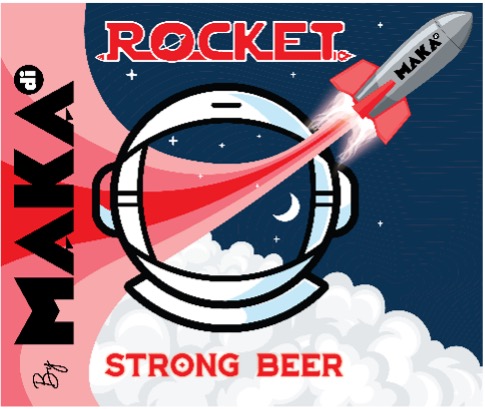 Rocket Strong Beer- Maka Di Device mark 6487045 Trademark