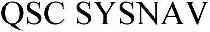 Qsc Sysnav Device mark 6008048 Trademark