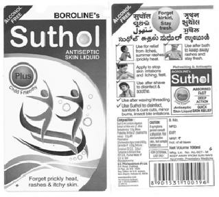 Boroline's Suthol Plus Device mark 2970906 Trademark
