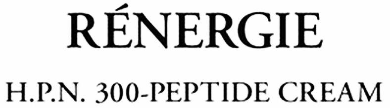 Rénergie H.p.n. 300-peptide Cream Device mark 5897384 Trademark