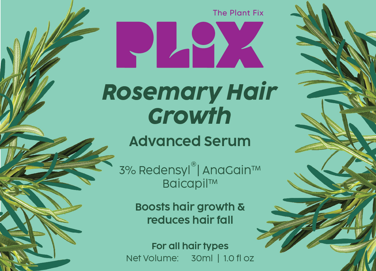 The Plant Fix Plix Rosemary Hair Growth Advanced Serum Device mark 6491086 Trademark