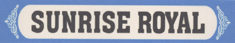 Sunrise Royal (label) Device mark 2208774 Trademark