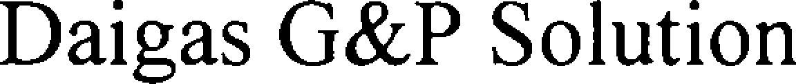 Daigas G&p Solution Device mark 5868331 Trademark
