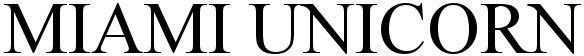 Miami Unicorn Device mark 5645465 Trademark