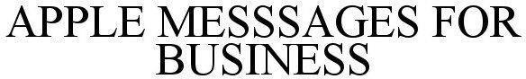 Apple Messsages For Business Device mark 5625106 Trademark