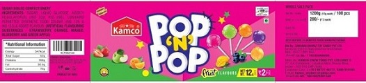 Kamco Pop N Pop Device mark 6499302 Trademark