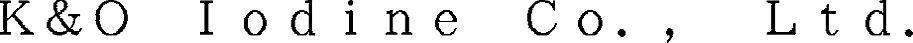 K&o Iodine Co., Ltd. Device mark 5423879 Trademark