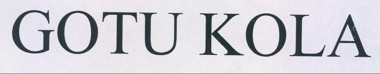 Gotu Kola Device mark 2123149 Trademark